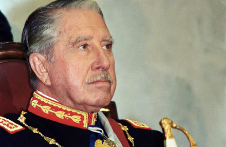 Photograph of General Pinochet in military attire.