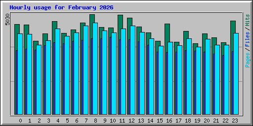 Hourly usage for February 2026